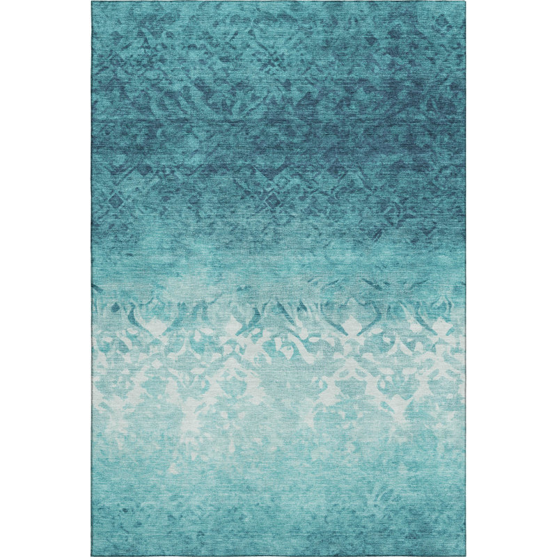 Premium Machine Washable Millbrook AMF1959 Damask Rug, Rectangle 2'6" x 3'10"
