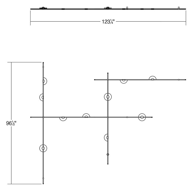 Suspenders Aluminium LED Flush Mounted Sconce