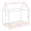 Lit maison en bois-128829068