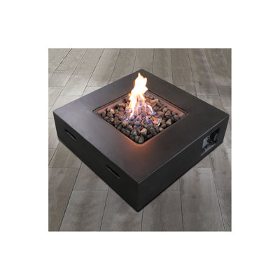 Fiber Reinforced Concrete Propane Gas Fire Pit table