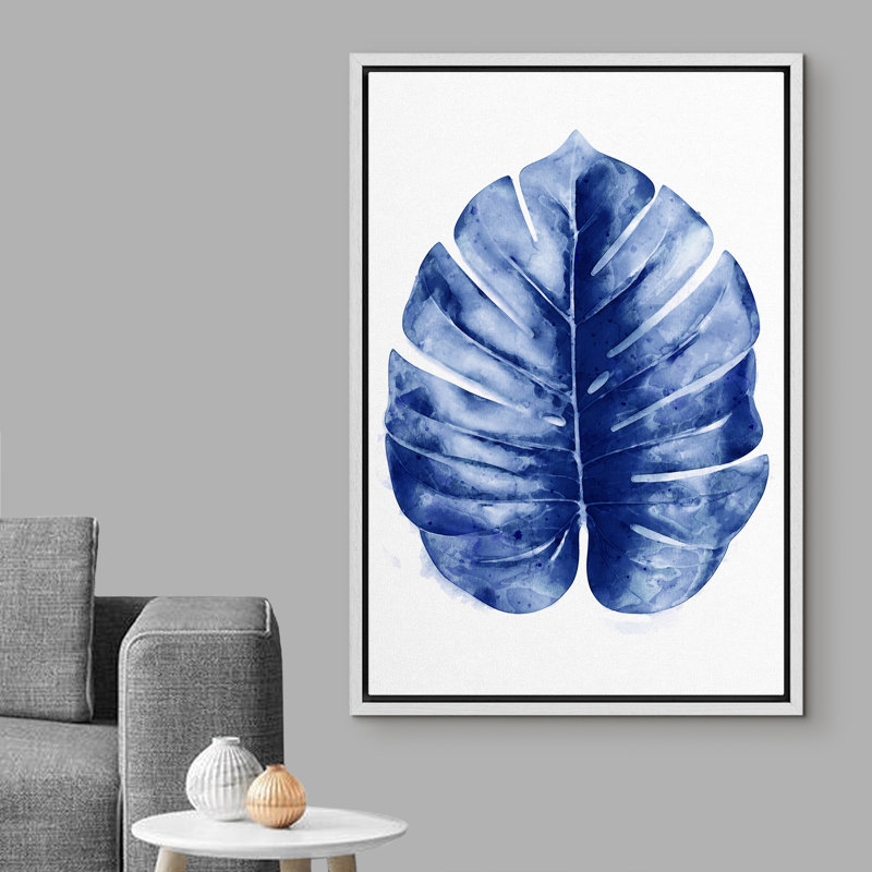Peinture sur toile, cadre flottant, H 16 po x l 24 po x P 1,5 po, Blanc