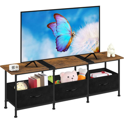 3- Drawer TV Stand, Burned Color