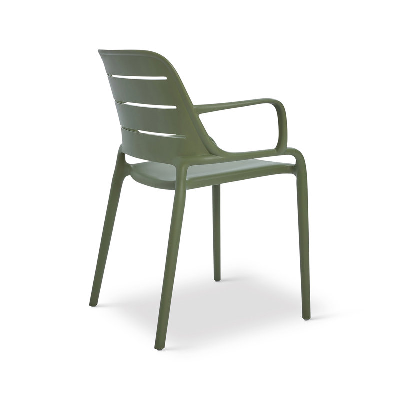 Jasper Outdoor Stacking Armchair (Set of 4) - Ginger, Army Green
