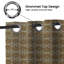 Fabdivine Pure Linen Eyelet Curtains 54x96 Inch Stylish Window Drapes for Home-Bijhni-1231769174