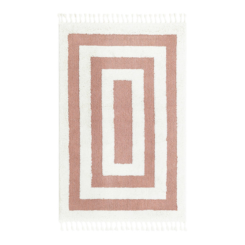 Geometric Indoor Rug, Rectangle 4'1" x 6'1"