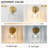 Hardwired Wall Sconce Light, Vintage Wall Sconce with Switch, Gold Wall Light Fixture with Tulip Transparent Glass Lampshade, Indoor Wall Light for Bedroom Bathroom, Bedside Wall Lamp-801926442