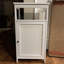 Armoire de salle de bain en bois 18 po x l 12 po x H 33 po - blanc-1131093147