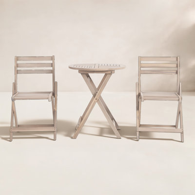 Rosetta 24" Acacia Patio Bistro Set