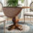 Knaack Extendable Round Solid Wood Dining Table
