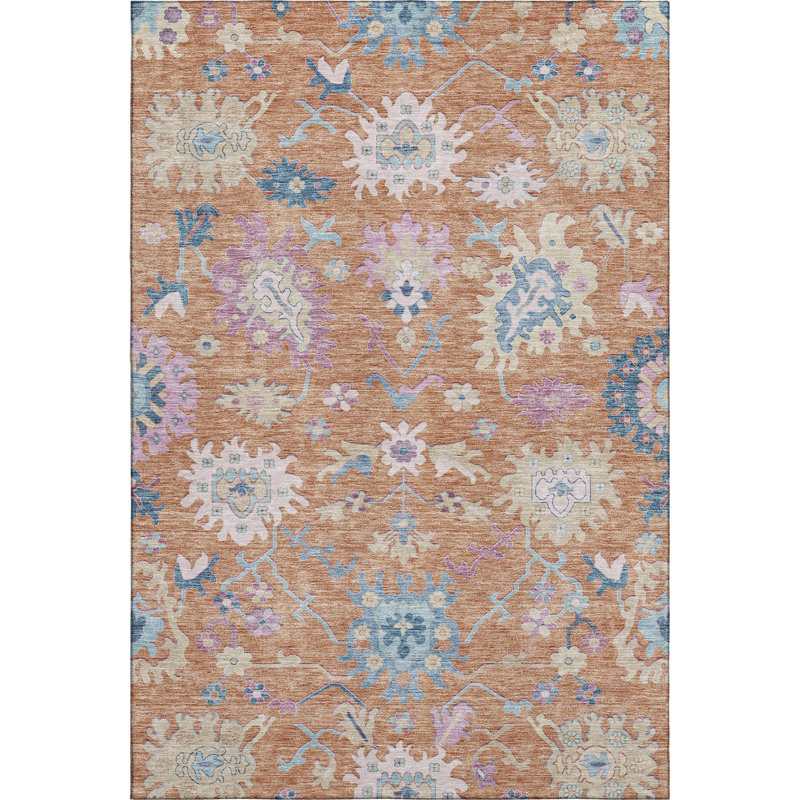 Tapis Gurubaksh AMF1154 de qualité supérieure lavable à la machine, Rectangulaire 8 pi x 10 pi