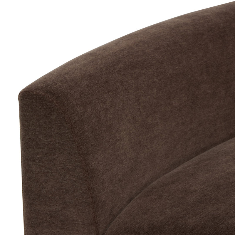 Leia Upholstered Curved Sectional, 29" H x 176.5" W x 66.5" D