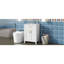 Meuble-lavabo 24 po avec lavabo en céramique de style compact. L 24,2 po x P 18,5 po x H 34 po. Fabrication en bois massif, détails. Accents dorés. Rangement double. Espace intérieur réglable. Mobilier moderne