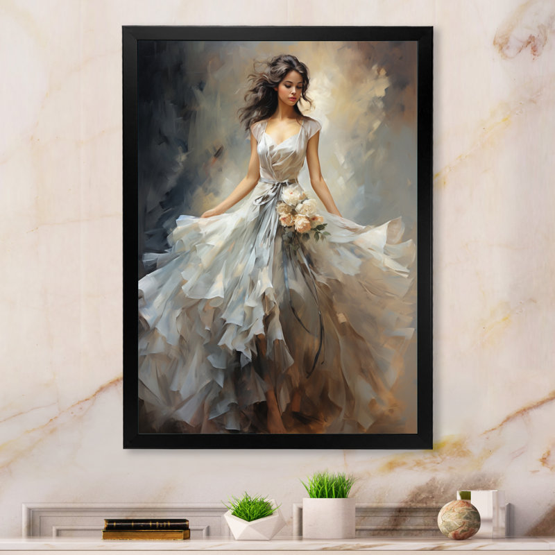 «Dance Ethereal Grace III - Dance», art mural sur toile, H 32 po x l 24 po, Impression encadrée, Noir