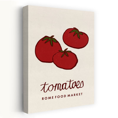 «Fresh Market Tomatoes Rustic Fruit Summer», art mural
