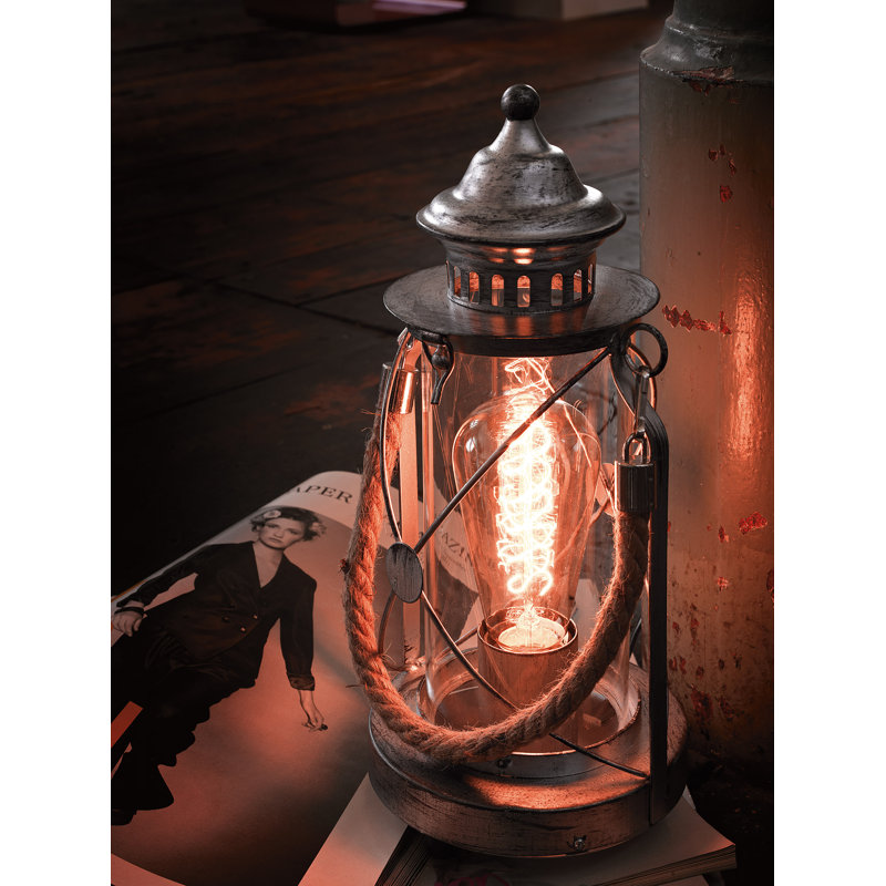 Scofield Metal Novelty Lamp, Antique Silver