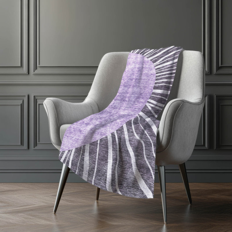 Jeté en sherpa Addison Sherpa ASB668, Mauve