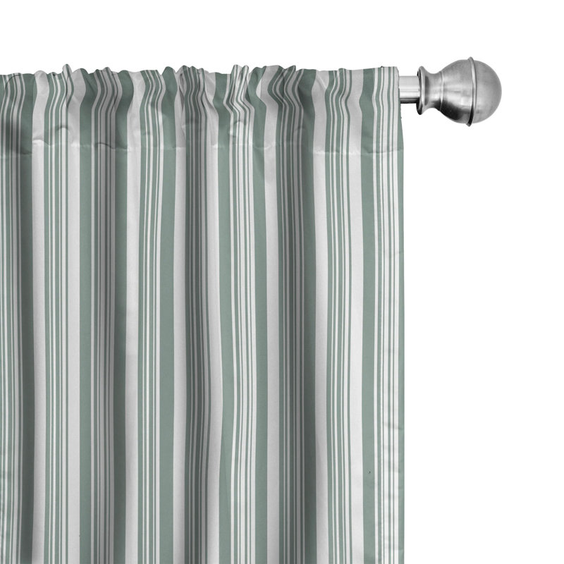 Abstract Semi-Sheer Rod Pocket Sliding Panel, 28" x 95"