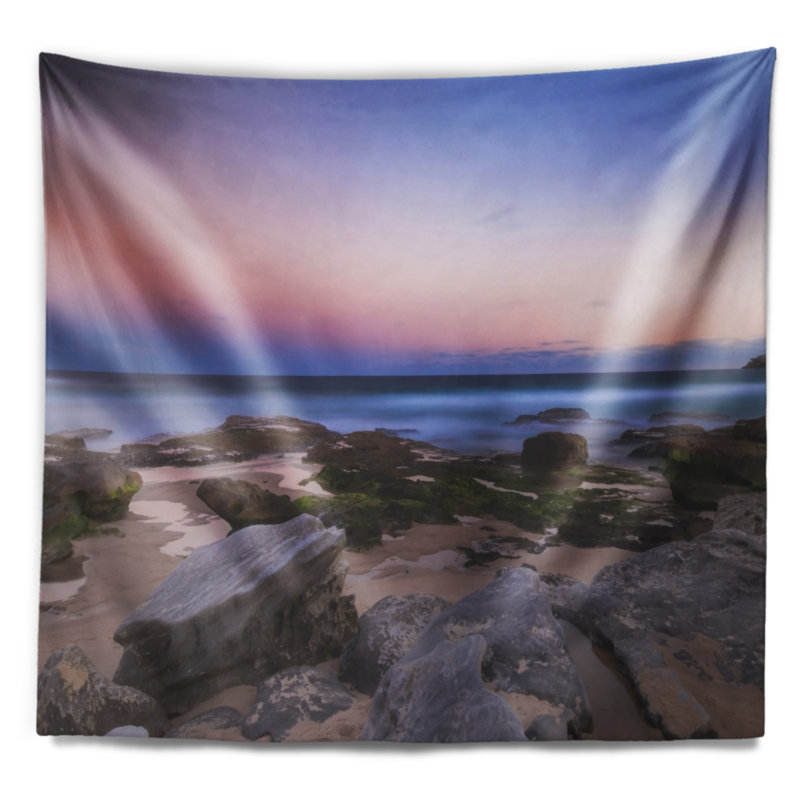 Tapisserie panoramique Maroubra Beach at Sunset, H 32 po x l 39 po