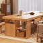 Table de rangement à tiroirs en bois de frêne durable-1552590009
