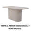 Table de salle à manger de 63 po en MDF de style nouveau crème et table à rebords réguliers, table de salle à manger pour 4 à 8 personnes, pieds de table à rayures verticales, plateau de table épais et élégant, convenant à la maison et à la cuisine-2128694422
