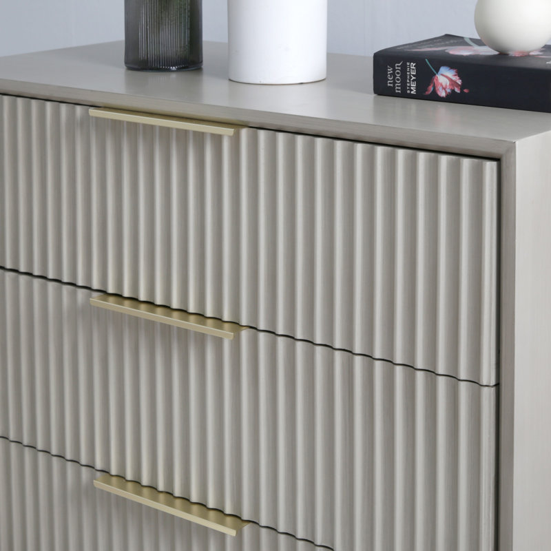 80 cm W Chest of 5 Drawers, Grey