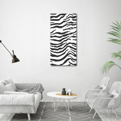Zebra Background - Wrapped Canvas Print