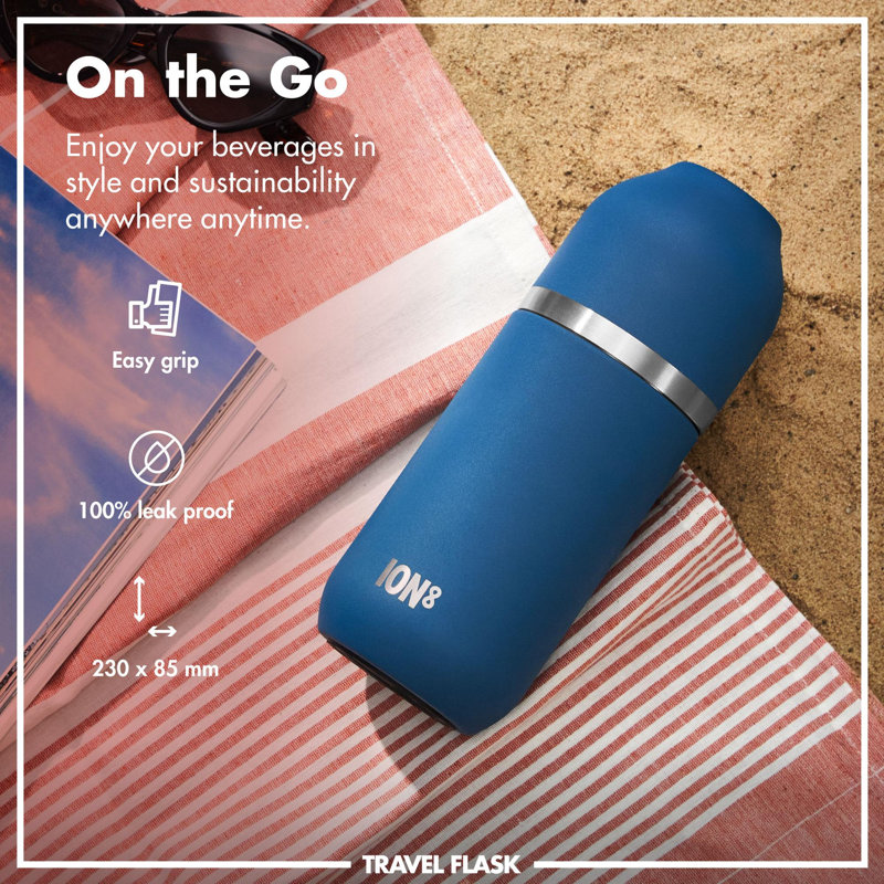 Ion8 Vacuum Insulated Stainless Steel Travel Tumbler, Deep Teal