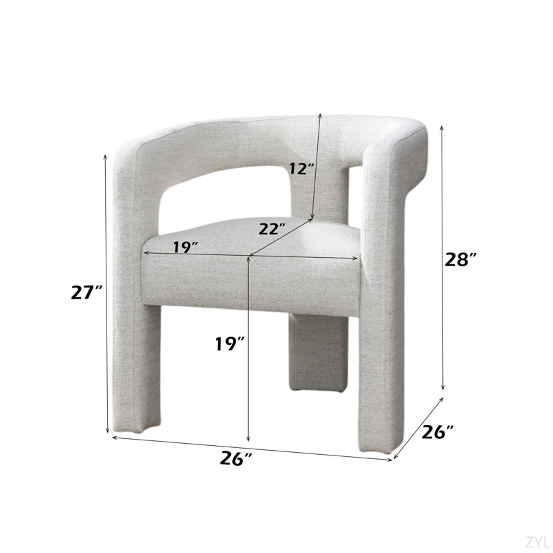 Ensemble de 2 chaises d'appoint Beige Boucle
