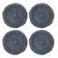 Braided Weave Placemats - Blue - Set of 4-1927354616