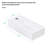 White Ceramic Rectangular Bathroom Wall Mount Sink - 14.91X7.25 Inch, Stain-, Low Water Absorption, Acid , Modern Captivating With Faucet Hole Inch Rectangular, Stain Resistance, Enrapturing