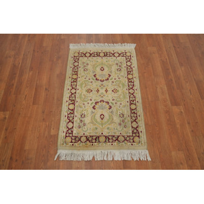 Tapis décoratif beige et bourgogne Ziegler 2x3