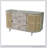 57x16x33" Tv Console With Cane Doors