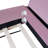 Queen Size Velvet Upholstered Daybed With Stairs & Gas Lift Storage Ottoman, Contrast Color, Padded Guardrails, Pink+White-1933615916-1933615914