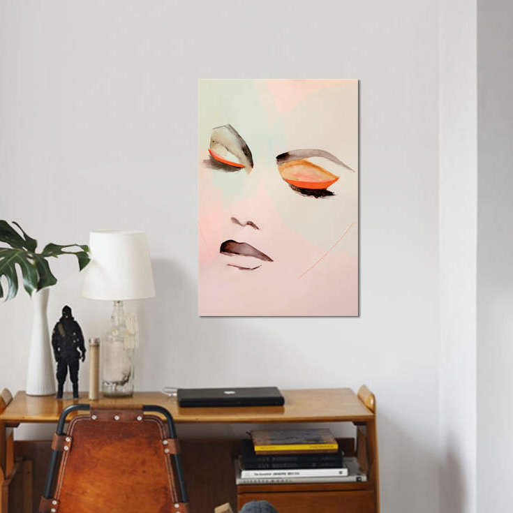«Air», reproduction sur toile, H 18 po x l 12 po x P 1,5 po, Pas de tapis, Toile tendue