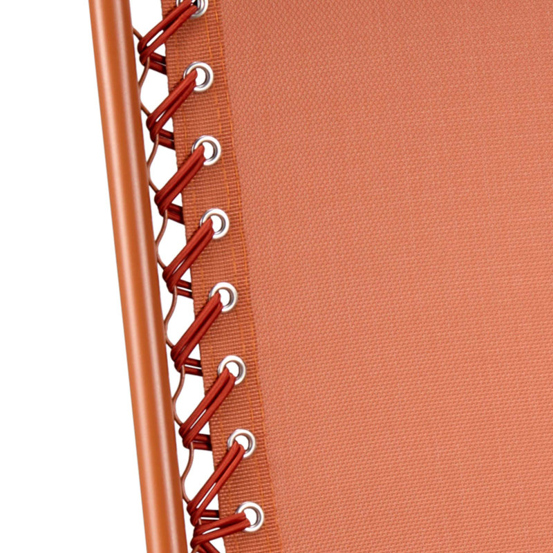 Verona Folding Zero Gravity Sun Lounger, Rust Orange