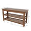 Banc à chaussures en bambou, banc de rangement pour chaussures, banc d'entrée, tablette de rangement-248550976