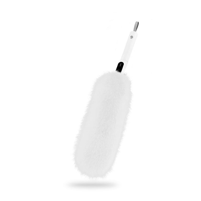 Swan SWFC2005WHTN Elevate Ultra-Fine Microfibre 2-in-1 Duster with Super Soft Microfibre, Flat to Tubular and Hanging Loop for Easy Storage, Machine Washable, White