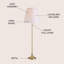 Lampe sur pied 63 po Derry