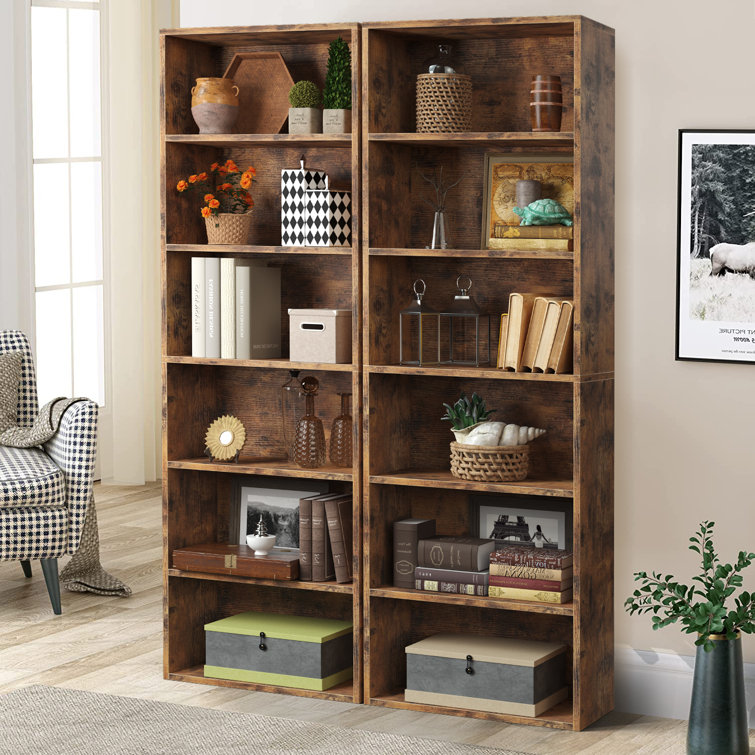 https://assets.wfcdn.com/im/42004021/resize-h755-w755%5Ecompr-r85/2482/248286479/Namiko+Bookshelves+and+Bookcases+Floor+Standing+6+Tier+Display+Storage+Shelves+71in+Tall+Bookcase+Home+Decor.jpg