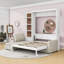 Grand lit escamotable avec canapé et tablettes-304136825