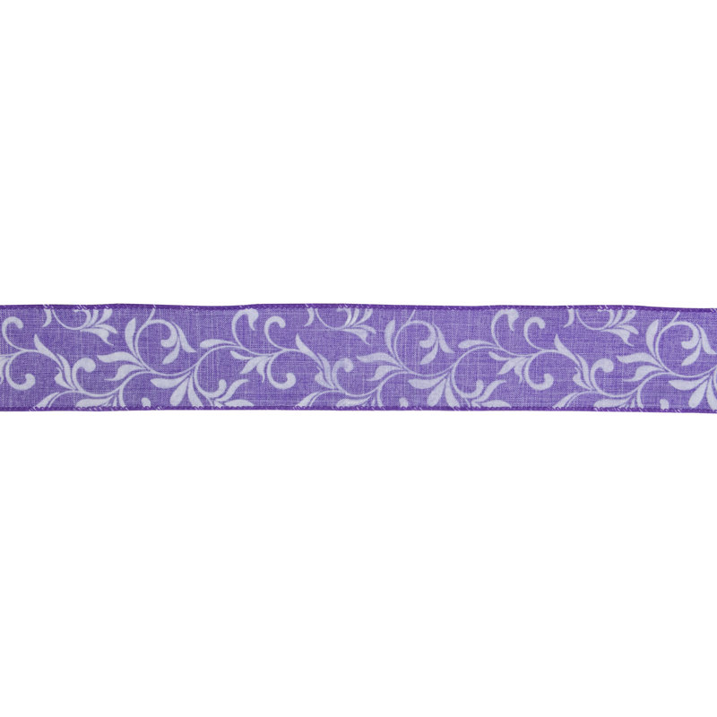 1'' Floral Plants & Flowers Ribbon