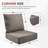 Wickes 24 In. X 24 In. Outdoor Deep Seating Lounge Chair Cushion 6" Thick Water-Resistant Seat/Back Cushion-108320040