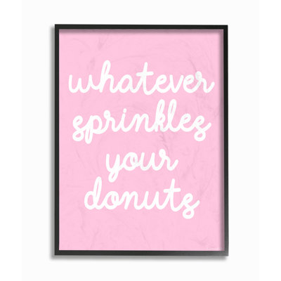 Art mural sur toile «What déploie ton beignet» par House of Lulu