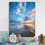 Plage, photo, bord de mer, minimalisme II - paysage et nature, impression sur métal-839996471