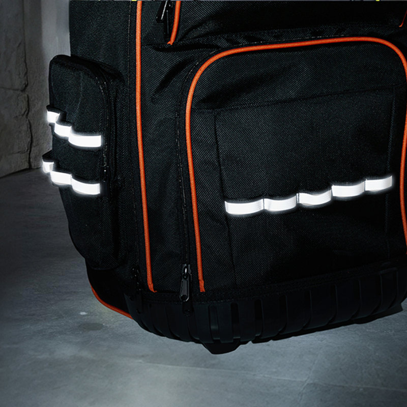 Rolling Tool Backpack 45 Pockets Heavy Duty Roller Tool Bag On Wheels