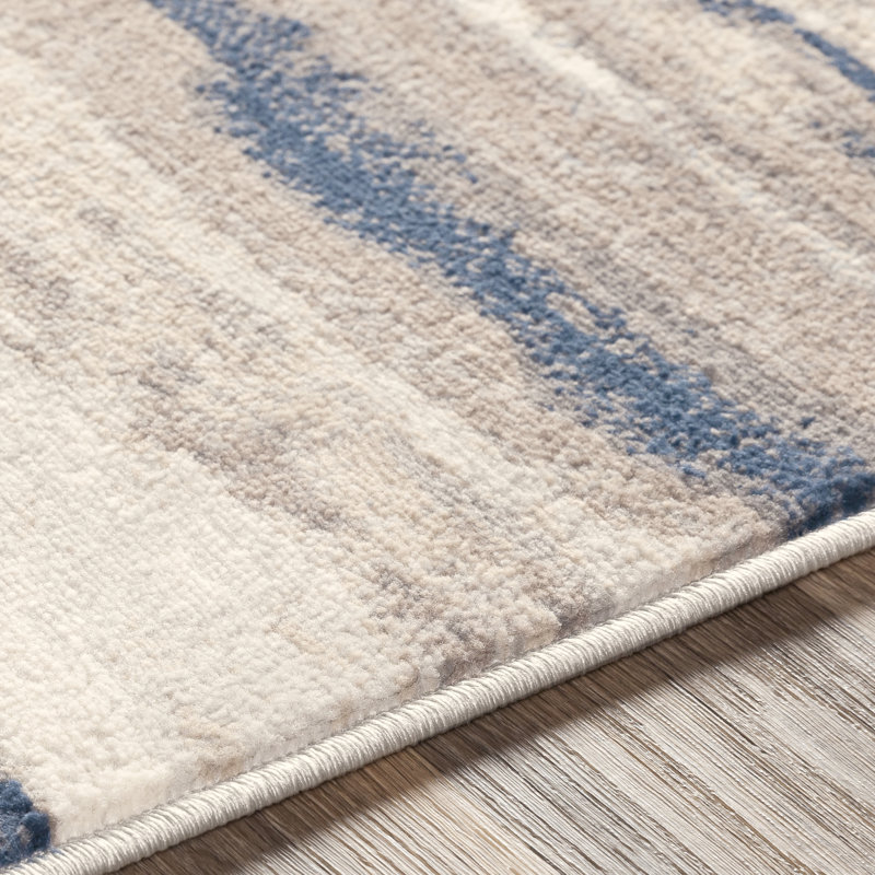 Banuelos Striped Indoor Rug, Square 6' x 7"