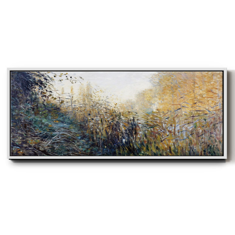 Les roseaux (étude), 1876 - Toile encadrée, H 24 po x l 60 po