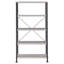 Bibliothèque de style industriel à 4 tablettes avec charme rustique et design polyvalent-700803868