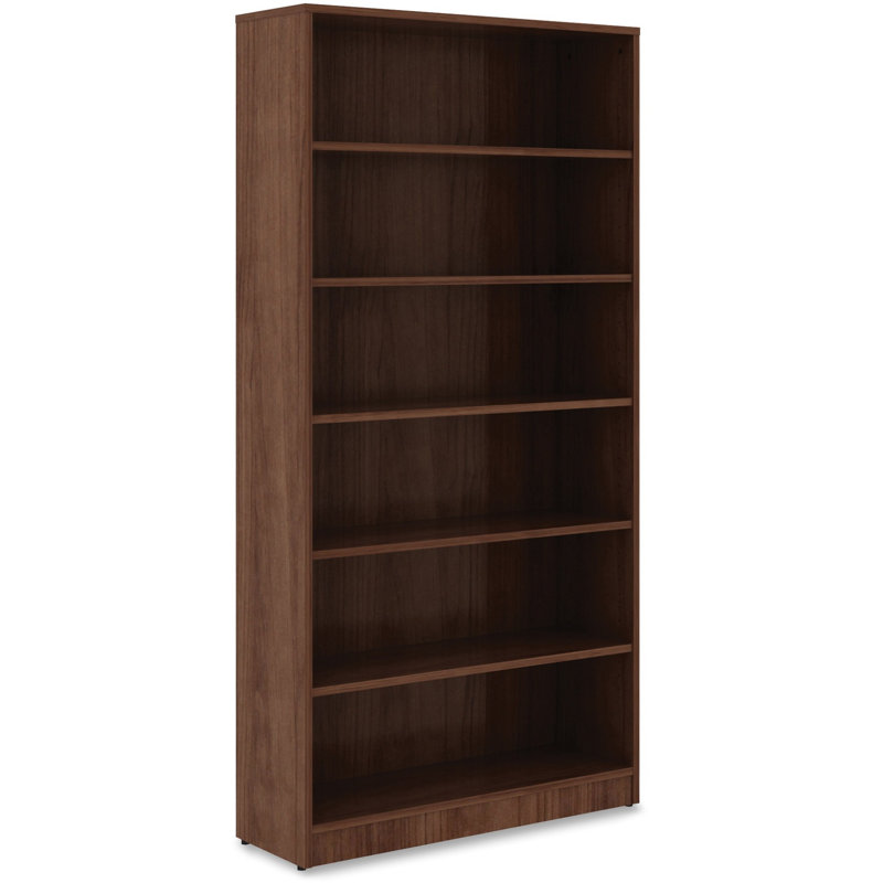 Orlanda Bookcase, Walnut, (6 Shelves) 73" H x 36" W x 12" D
