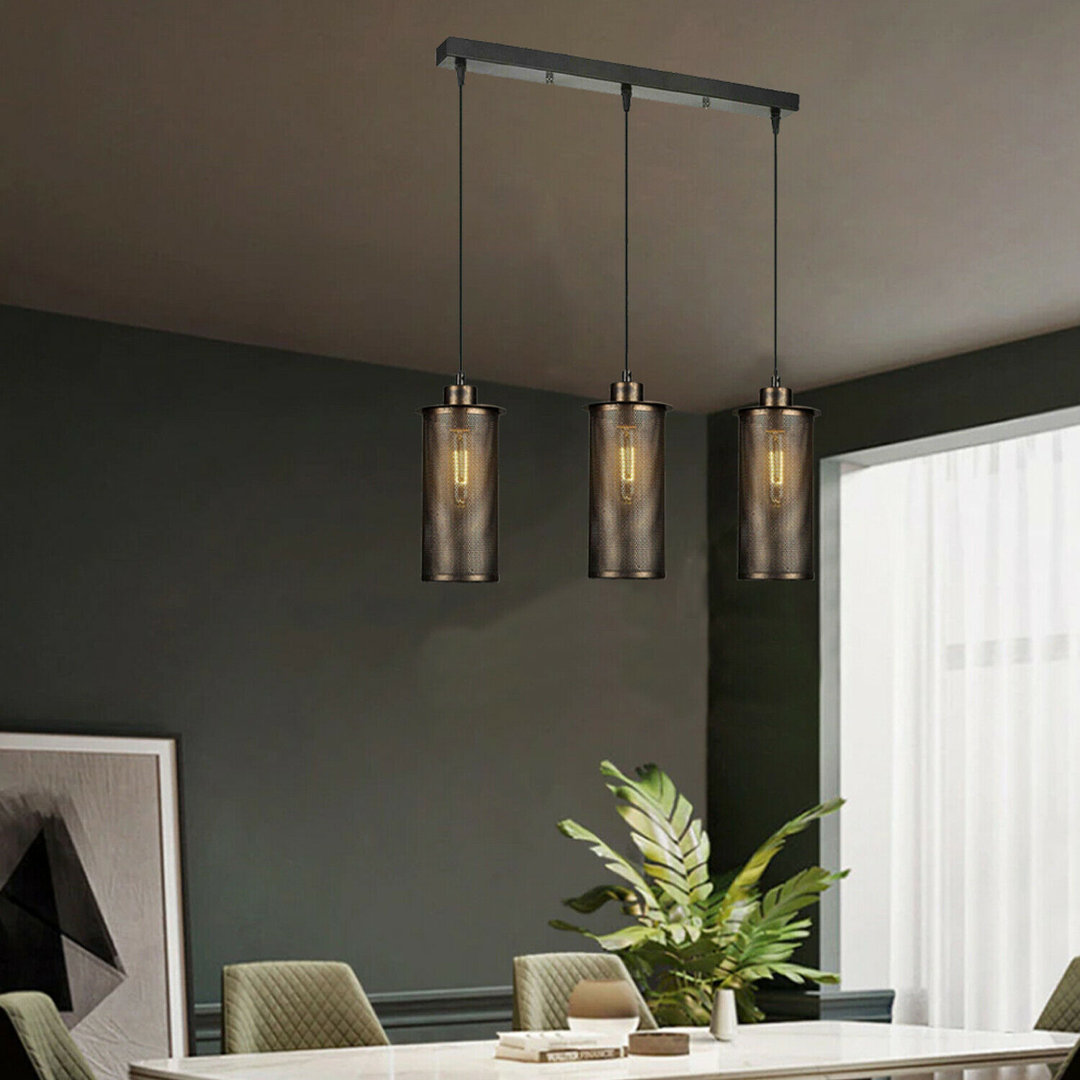 Sarahsville 3 - Light Brushed Copper Pendant